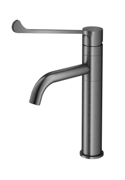 ברז פרח בינוני מונגש "יהלום" בלאק מטאל