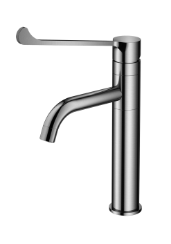 ברז פרח בינוני מונגש "יהלום" מוברש