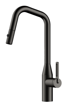 ברז מטבח נשלף "איירון פרו" בלאק מטאל