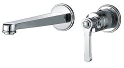 ברז קיר "מילאן" ניקל 22.5 ס"מ