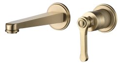 ברז קיר "מילאן" זהב לייט 22.5 ס"מ