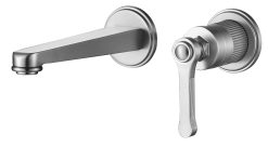 ברז קיר "מילאן" מוברש 22.5 ס"מ