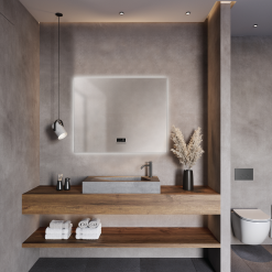 מראת לד בלוטות' מלבנית תאורה היקפית