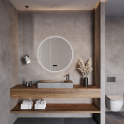 מראת לד בלוטות' עגולה תאורה היקפית