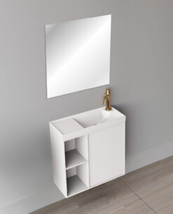 טוליפ 60 ארון אמבטיה תלויה קומפלט - לבן